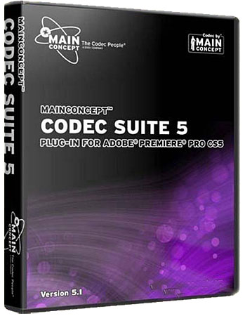 MainConcept Codec Suite 51 For Adobe Premiere Pro CS5